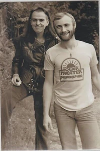 Peter Gabriel and Phil Collins of Genesis #1000 4x6 Re-Print - Picture 1 of 1