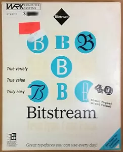 RARE NEW Bitstream TrueType Font Pack for Windows, Complete, Vintage 1992 - Picture 1 of 4