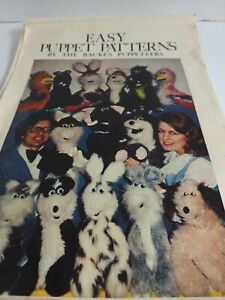 Vtg. Easy Puppet Patterns Karen Backes 1981