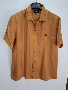 STUSSY Men's Shirt Brown Size Large - Picture 1 of 5