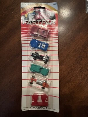 VINTAGE 1981 MIDGETOY - FASTPAK 6 PACK - MADE IN USA - NEW IN ORIGINAL PACKAGE - Image 1 of 4