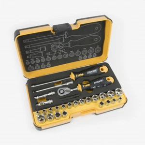 Felo R-GO 27 27tlg Box Steckschlüssel, Ergonic Ratsche, Zoll/Metrisch - Bild 1 von 1