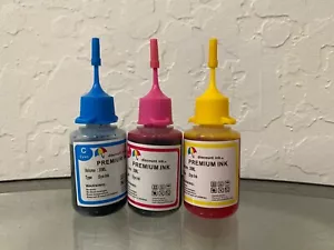 3x30ml CMY Refill ink kit for Canon CL-246 color PIXMA MG2520 MG2920 MG2922 - Picture 1 of 2