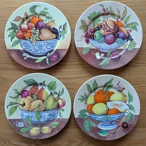 Vintage Email de Limoges Hand-Painted Fruit Plate, 7.5-Inch French Porcelain - Picture 1 of 9