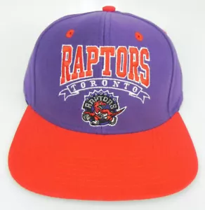 CAPPELLO BERRETTO TORONTO RAPTORS NBA STILE VINTAGE SNAPBACK RETRÒ BICOLORE NUOVO! BANNER - Foto 1 di 5