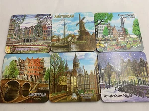 Amsterdam Holland Coasters 6 Pk - Picture 1 of 10