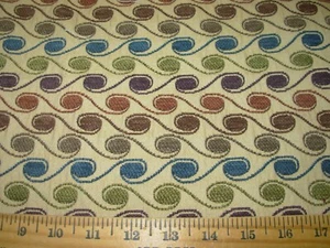 10 YDS~REGAL SWIRLS PART CHENILLE UPHOLSTERY FABRIC FOR LESS - Picture 1 of 3