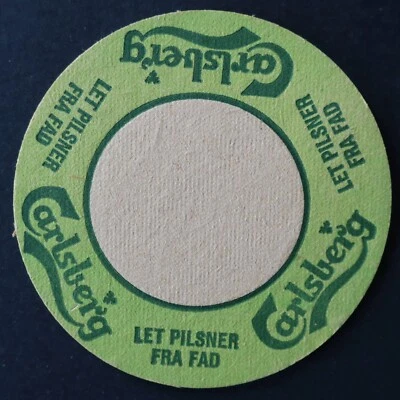 Sous-bock bière CARLSBERG Let pilsner fra fad beermat coaster 1 - Photo 1/2