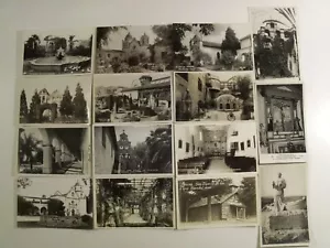 RPPC 14 MISSIONS OF CALIFORNIA Real AZO+ Photo 15 Postcard LOT, DOPS, EKC+! #213 - Picture 1 of 9