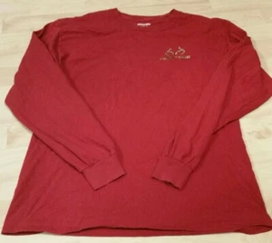 Realtree Outfitters Men's Large Red Long-Sleeve Shirt w/ Realtree Deer Logo - Picture 1 of 2