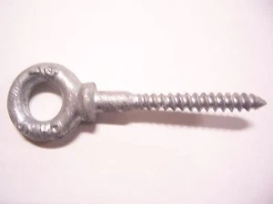 10 Eye Lag Screws, Eye bolts, Eyebolts 1/4" x 2" - Picture 1 of 1