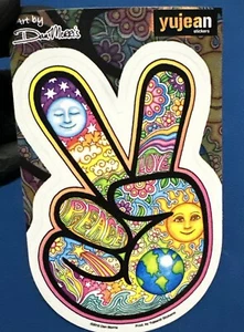 Dan Morris Peace Hand Weather Resistant Die-Cut Sticker - Car Window - Picture 1 of 1