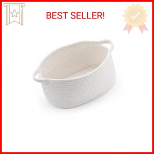Cute Woven Easter Basket with Handle, Baskets for Gifts Empty, Present Container - Picture 1 of 2