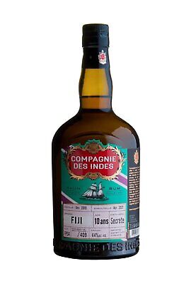 Compagnie Des Indes Rum Fiji Secrete Distillery 10 Year 44% 700ml • 182.99$
