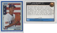 2010 Bowman Draft Chrome Draft Picks Blue Refractor /199 Ivan Pelaez #BDPP105