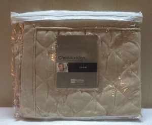 Chris Madden Beige Acolchado Richloom Sham Nuevo de Lote Antiguo 21" × 27" Elegante Decoración de Dormitorio - Imagen 1 de 3