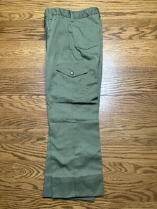 Boy Scouts of America BSA Youth 12 Waist 26 VTG Canvas Cargo Flap Pocket Uniform - Picture 1 of 9