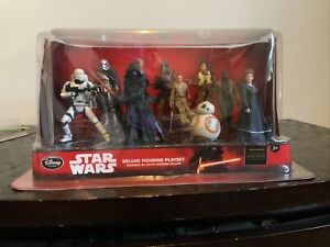 Star Wars Deluxe 10 Figurine Playset The Force Awakens Nib Disney