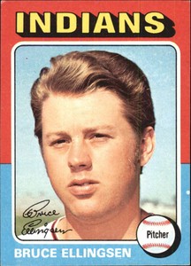 1975 Topps Baseball Card #288 Bruce Ellingsen RC - EX-MT