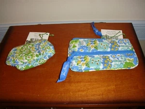 Vera Bradley Petite Pouch And Coin And Key English Meadow - Picture 1 of 3