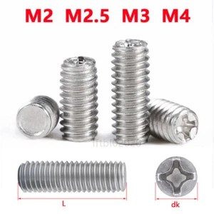 M2 M3 M4 A2 ACERO INOXIDABLE PUNTA PLANA TORNILLOS PHILLIPS JUEGO TORNILLOS - Imagen 1 de 4
