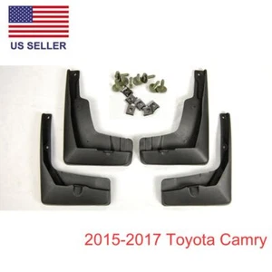 4 Pieces Front Rear Splash Mud Guards Flap Kit For 15-17 Toyota Camry All Model - Foto 1 di 2