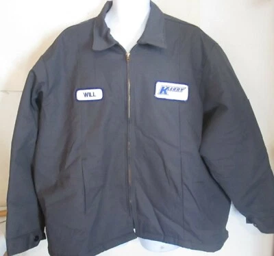 Kerry Mens Personalized WILL 3X gray Insulated Jacket Unifirst Work Uniform J98 - Image 1 of 4