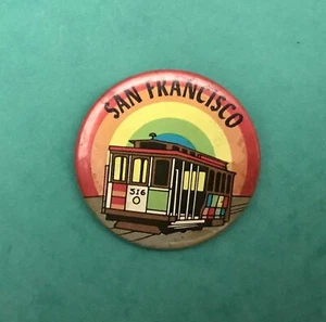 TRAM TROLLEY CAR N°516 SAN FRANCISCO. Very Old Original Pin Badge. Xb1 - Picture 1 of 5