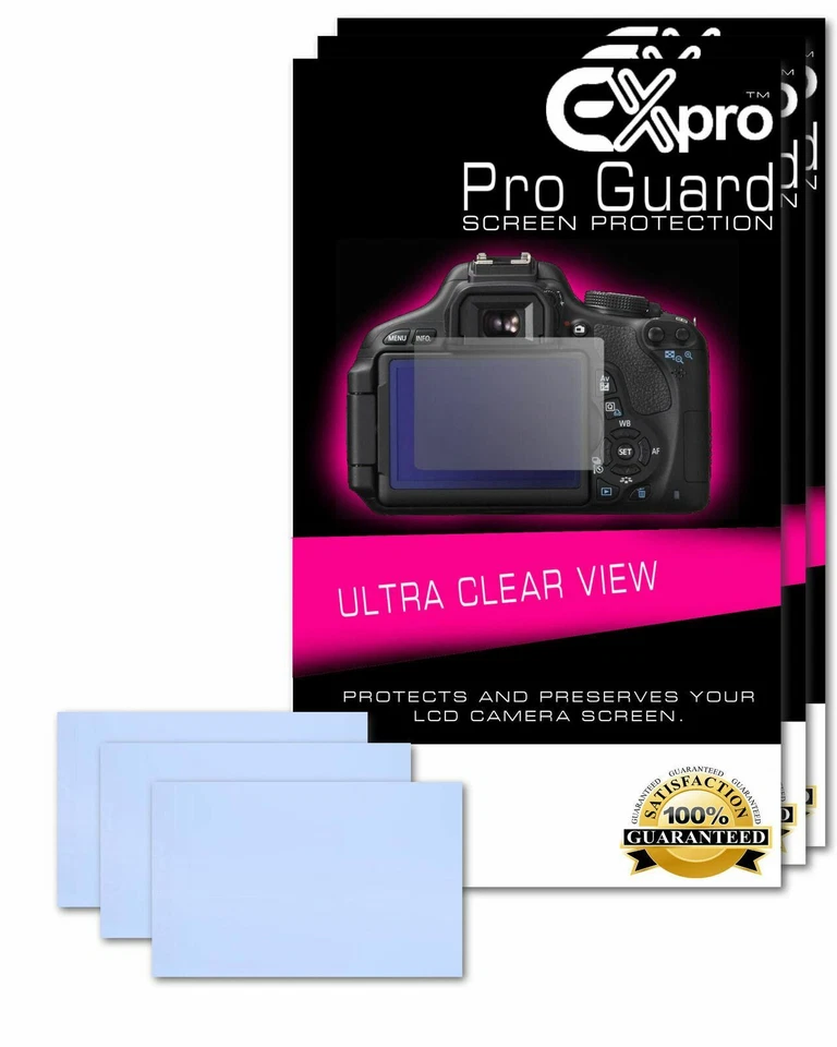 Ex-Pro® 3x Pro Guard Ultra Clear View 3.25" LCD Screen Protectors Digital Camera - Image 1 of 2