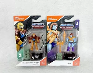 Mega Construx He-Man MOTU Faker Series 3 Beast Man Series 2 Figures NEW Sealed - Picture 1 of 5