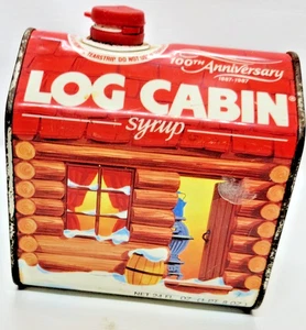 LOG CABIN 100th ANNIVERSARY, 24 FL. OZ. 1887-1987, NOT OPENED, (C1 - Picture 1 of 8