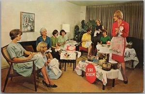 Vintage 1965 TRI-CHEM Home Sales Party Invitation / Postcard / West Newton PA - Bild 1 von 2