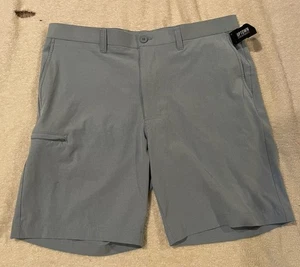 Pantaloncini Roundtree & Yorke Performance Uomo 36 Blu Grigio Golf Atletico Tasca Laterale - Foto 1 di 9