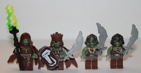 4 Castle Fantasy Era Lego Minifigures from set #7079 Trolls Mountain Fortress