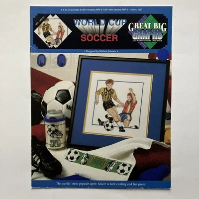 Great Big Graphs VCL-20120 World Cup Soccer Counted Cross Stitch Pattern Chart - Image 1 of 2
