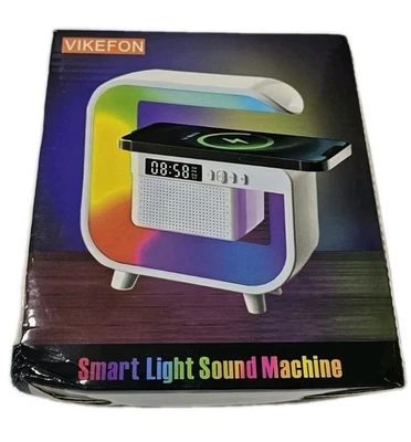 G63 Intelligent Smart Light Sound Machine Bluetooth Speaker, Alarm Clock & More - Image 1 of 4