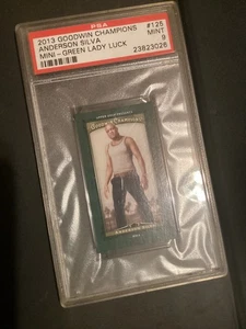 2013 UD Goodwin Champions Mini-Green Lady Luck ANDERSON SILVA PSA 9 💪 - Bild 1 von 5