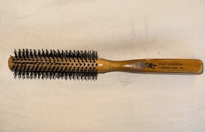 Vintage Cricket Rollbürste Holzgriff rund hitzebeständig - Bild 1 von 8