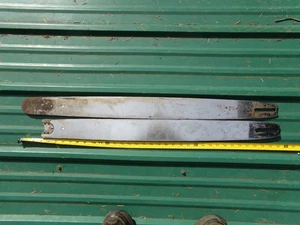 Dos barras de motosierra cromadas de montaje Stihl Sandvik D43R de 32".050 COMO ESTÁN - Imagen 1 de 5