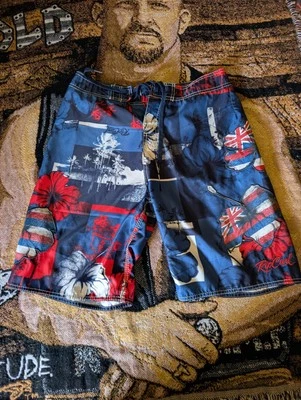 Pantalones cortos de hibisco de colección Rip Curl Gran Bretaña Reino Unido talla 31 bañadores de surf Foto 1 de 4
