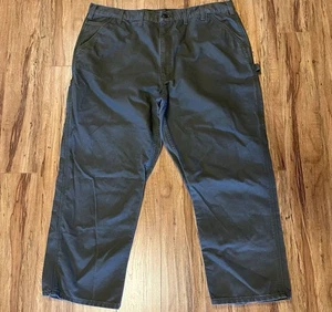 CARHARTT B11 MOS Carpenter Men's Jeans Green Duck 44x30 Sturdy Hammer Loop - Picture 1 of 8