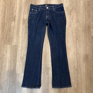 Southpole Women’s Size 13 Dark Wash Flare Jeans Y2K Style Stretch Denim - Picture 1 of 17