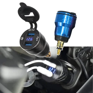 For BMW DUCATI Versys Etc QC 3.0 Dual USBCharger Plug Socket Power Adapter TypeC - Picture 1 of 29