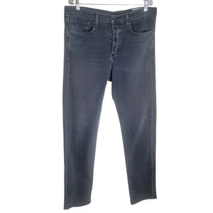 Pantalones de mezclilla ajustados Rag & Bone Fit 2 para hombre talla 38 X 34 grises con botones de diseñador - Imagen 1 de 12