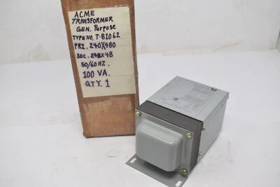 NEW ACME ELECTRIC T-81062 General Purpose Transformer 240x480 100VA 24x48 - Image 1 of 4