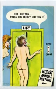 (Gd3434) Bamforth, Black Triangle, Comic Series 100, Risque Nude by Fitzpatrick - Foto 1 di 4