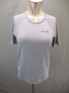 Columbia Size L(14-16) Kids Unisex Gray Short Sleeve Breathable Athletic Top 699 - Picture 1 of 10