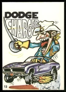 Dodge Charger 1969-73 Donruss Odd Rods Sticker Card #13 (NM) - Picture 1 of 2
