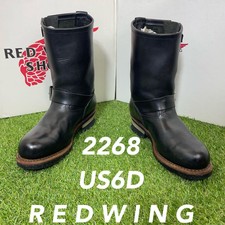 Red Wing Engineer Boots 2268 SizeUS6D/UK5/EUR39 Leather Black 002705K Authentic