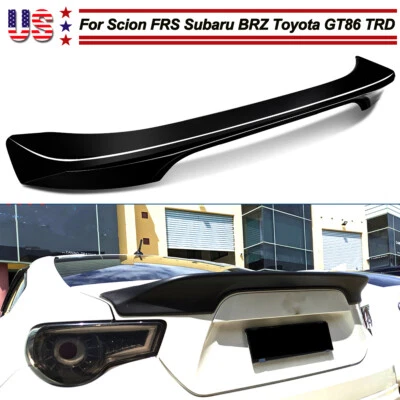 Fits 13-20 Scion FRS Subaru BRZ Toyota GT86 TRD Rear Trunk Spoiler Gloss Black Foto 1 de 4
